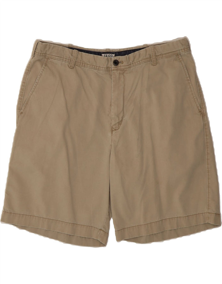 IZOD Mens Chino Shorts W38 XL Beige Cotton Vintage Izod and Second-Hand Izod from Messina Hembry 