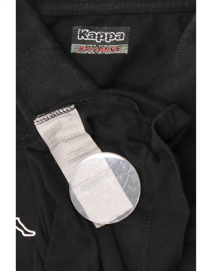 Kappa herre poloshirt 2XL sort bomuld