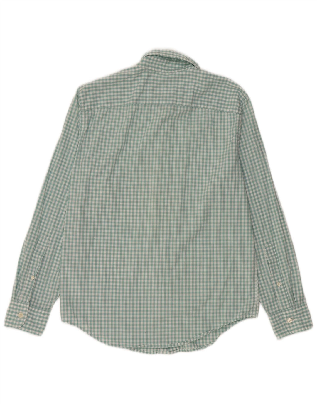 Abercrombie & Fitch Mens Shirt Small Green Gingham Cotton