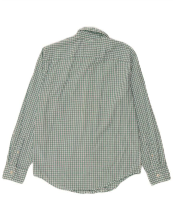 Abercrombie & Fitch Mens Shirt Small Green Gingham Cotton