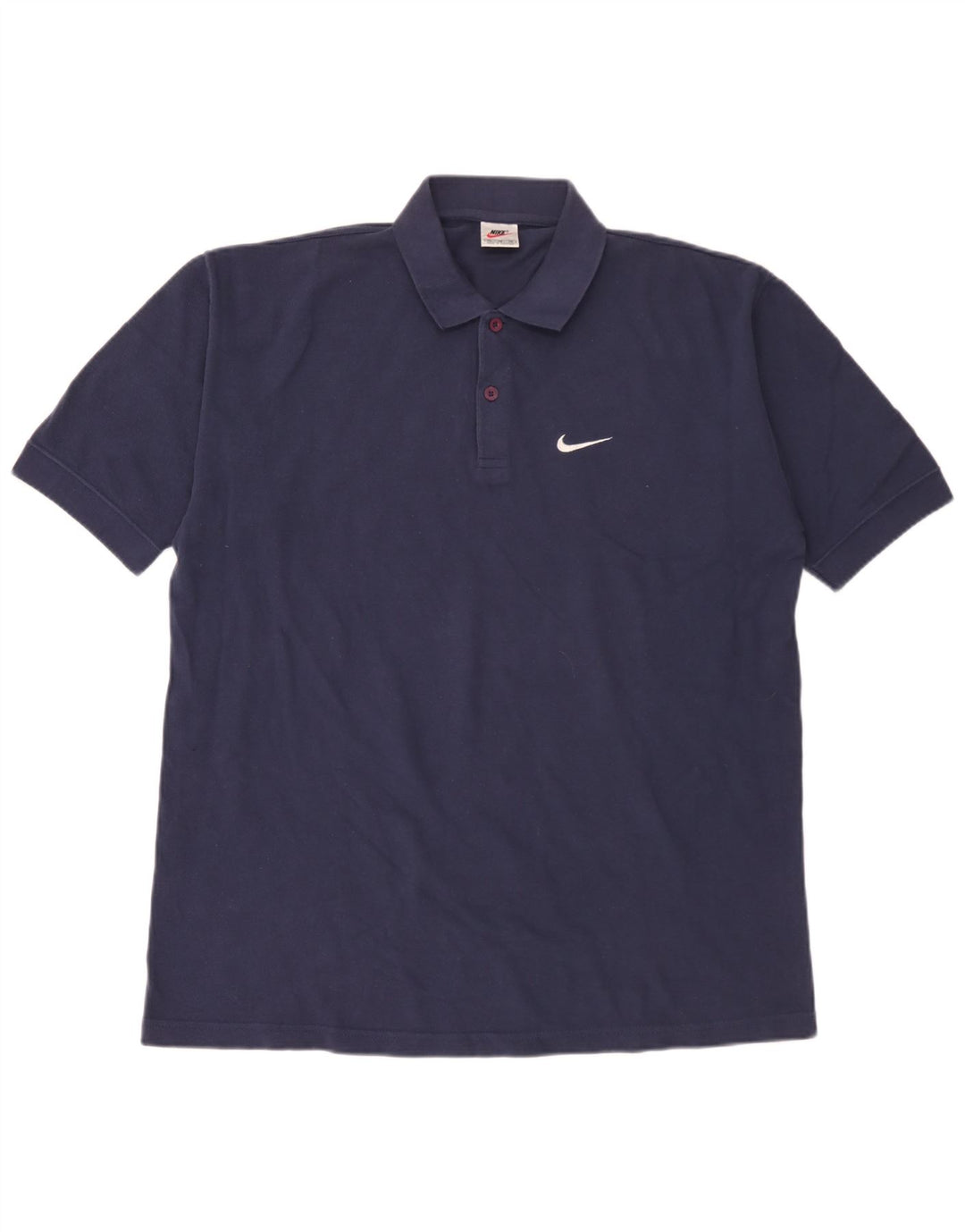 Nike Mens Polo Shirt XL Navy Blue Cotton