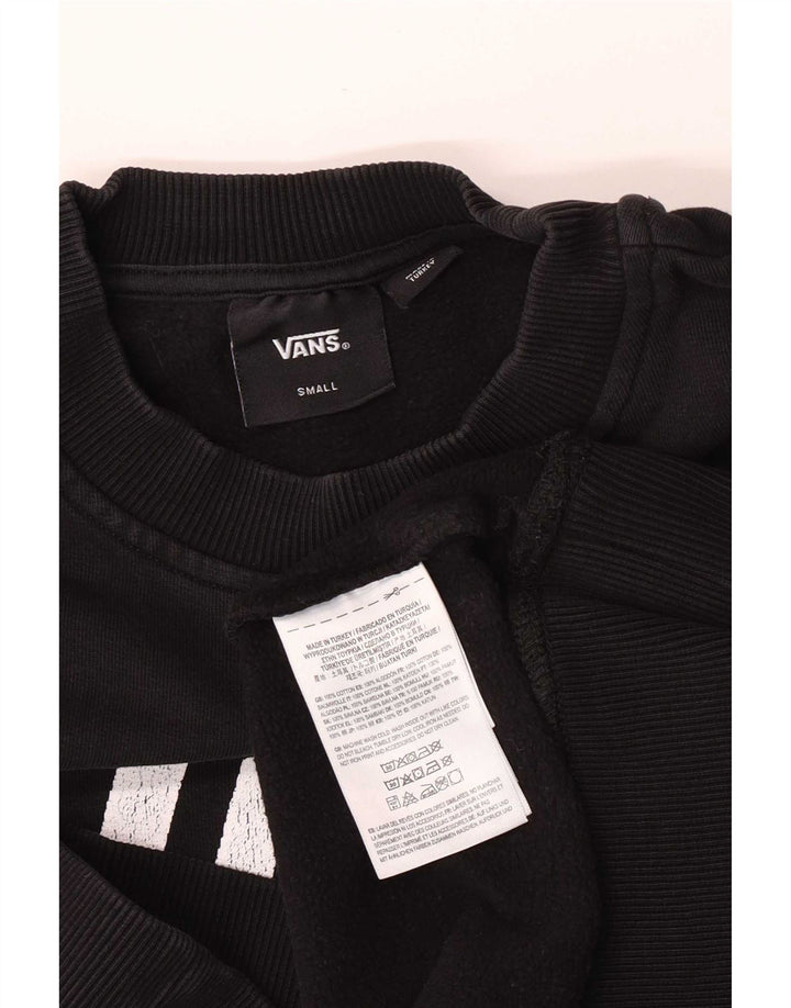 Vans Dame Grafisk Sweatshirt Jumper Lille Sort Bomuld