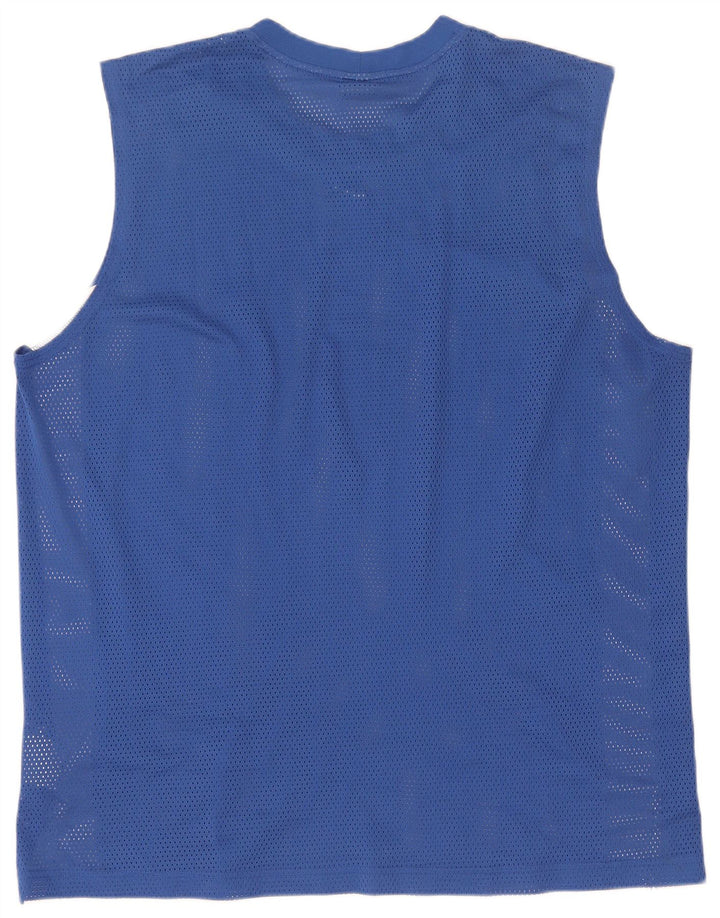 Nike Mens Vest Top Large Blue Colourblock Polyester