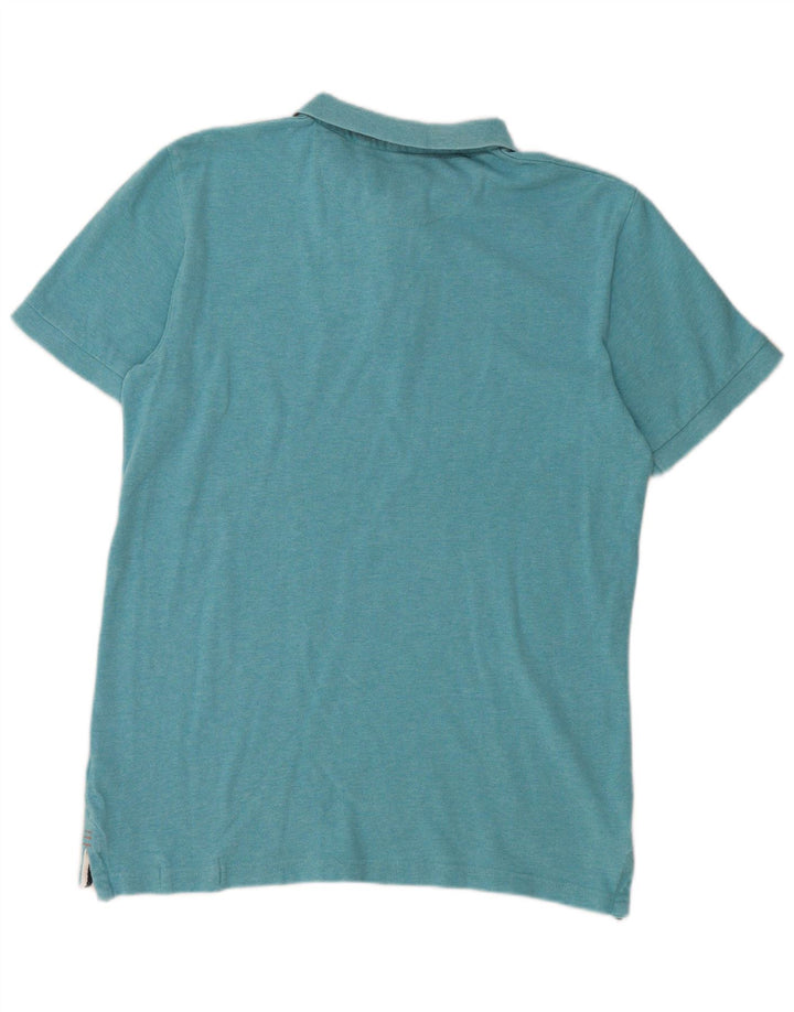 White Stuff Mens Polo Shirt Medium Blue Cotton