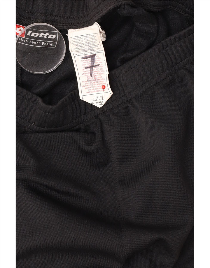 LOTTO Mens Graphic Sport Shorts UK 38/40 Medium  Black Polyester
