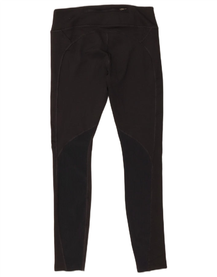 NIKE Womens Dri Fit Crop Leggings UK 12 Medium  Black Polyester