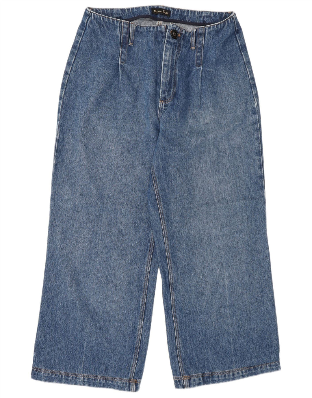 Ženske široke traperice Massimo Dutti W30 L26 plave