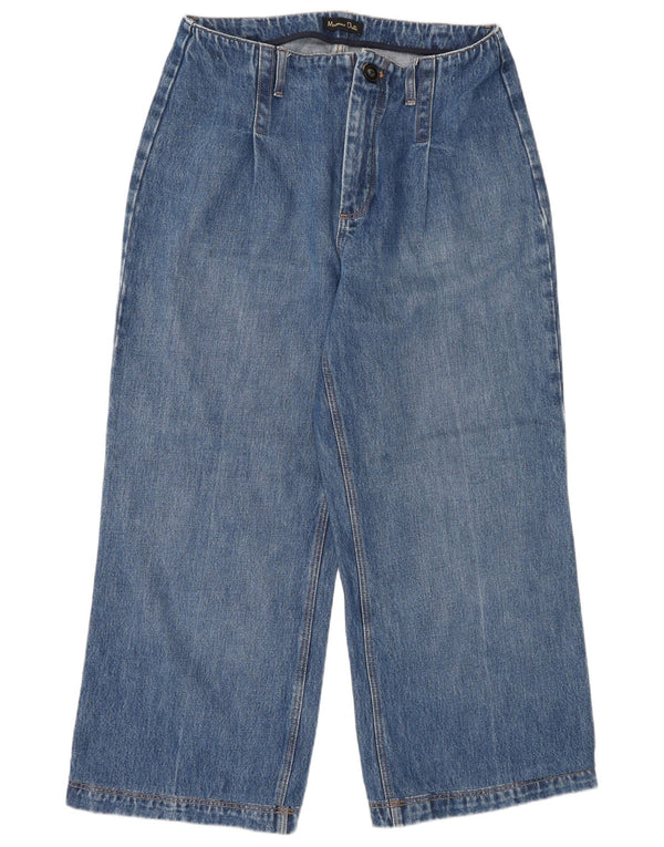 Ženske široke traperice Massimo Dutti W30 L26 plave