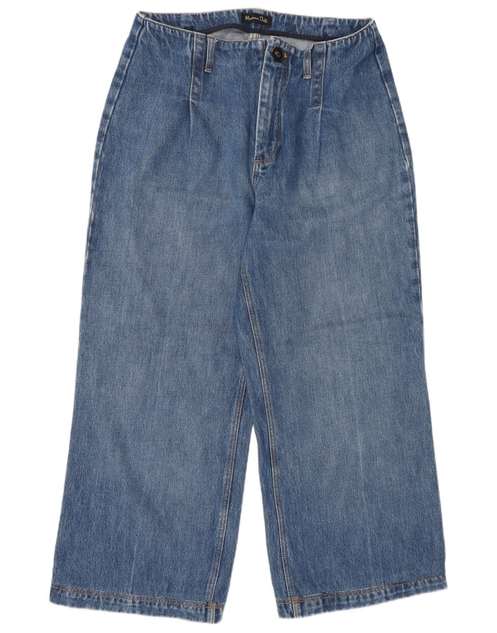 Ženske široke traperice Massimo Dutti W30 L26 plave