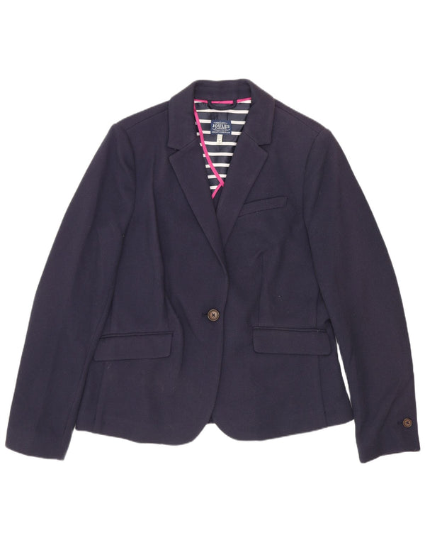 Chaqueta tipo blazer con 1 botón para mujer Joules UK 44 Poliéster azul marino mediano