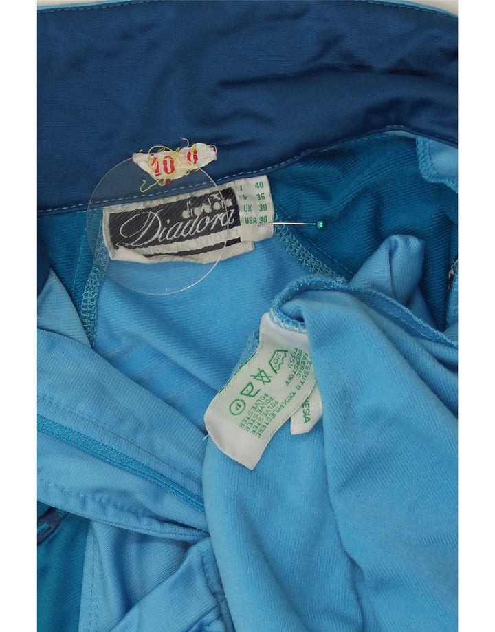 Diadora Womens Graphic Tracksuit Top Jacket IT 40 Medium Blue Colourblock