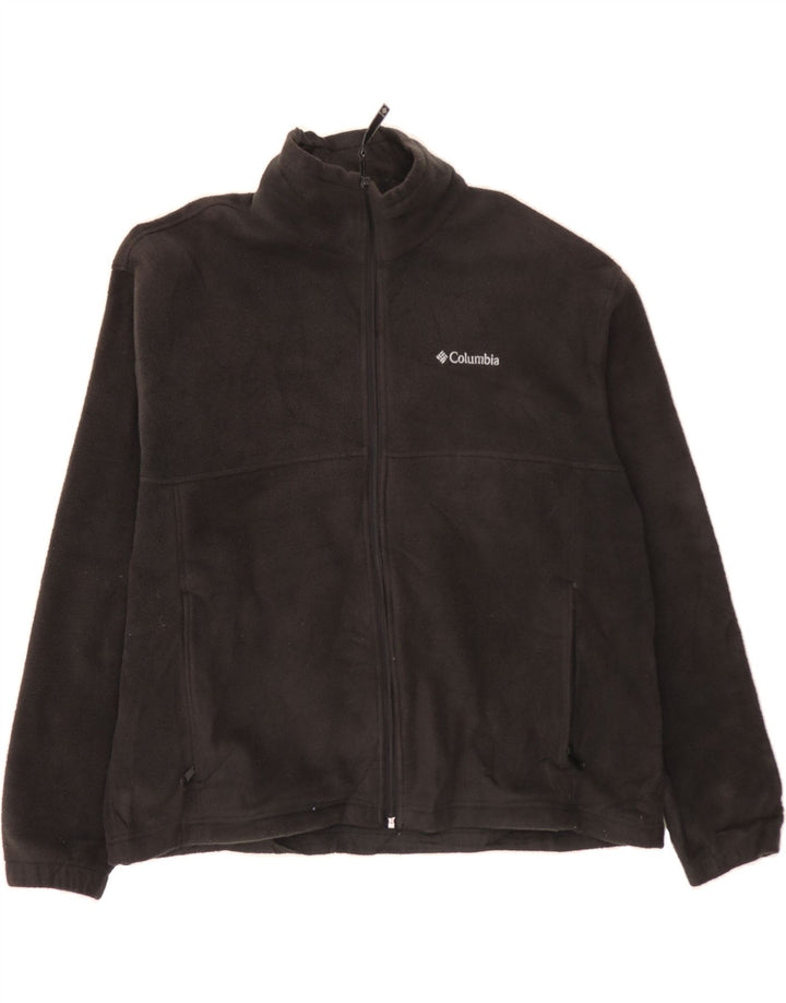 COLUMBIA Womens Fleece Jacket UK 18 XL Black Polyester Vintage Columbia and Second-Hand Columbia from Messina Hembry 