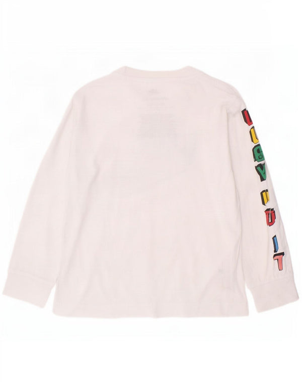 Nike Boys Graphic Top manga larga 4-5 años pequeño blanco