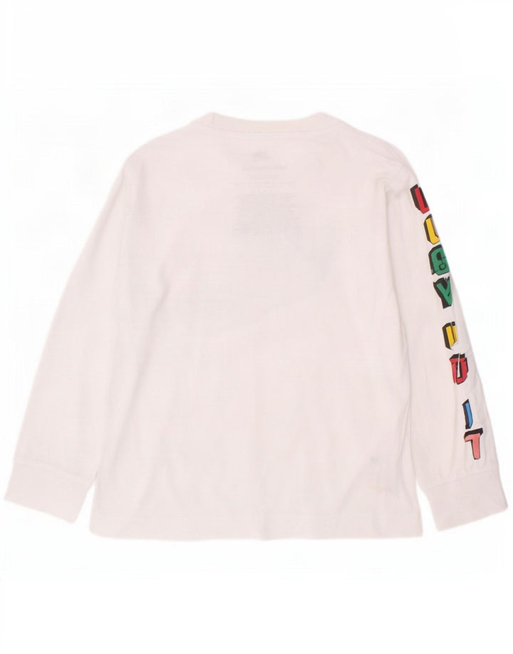 Nike Boys Graphic Top manga larga 4-5 años pequeño blanco