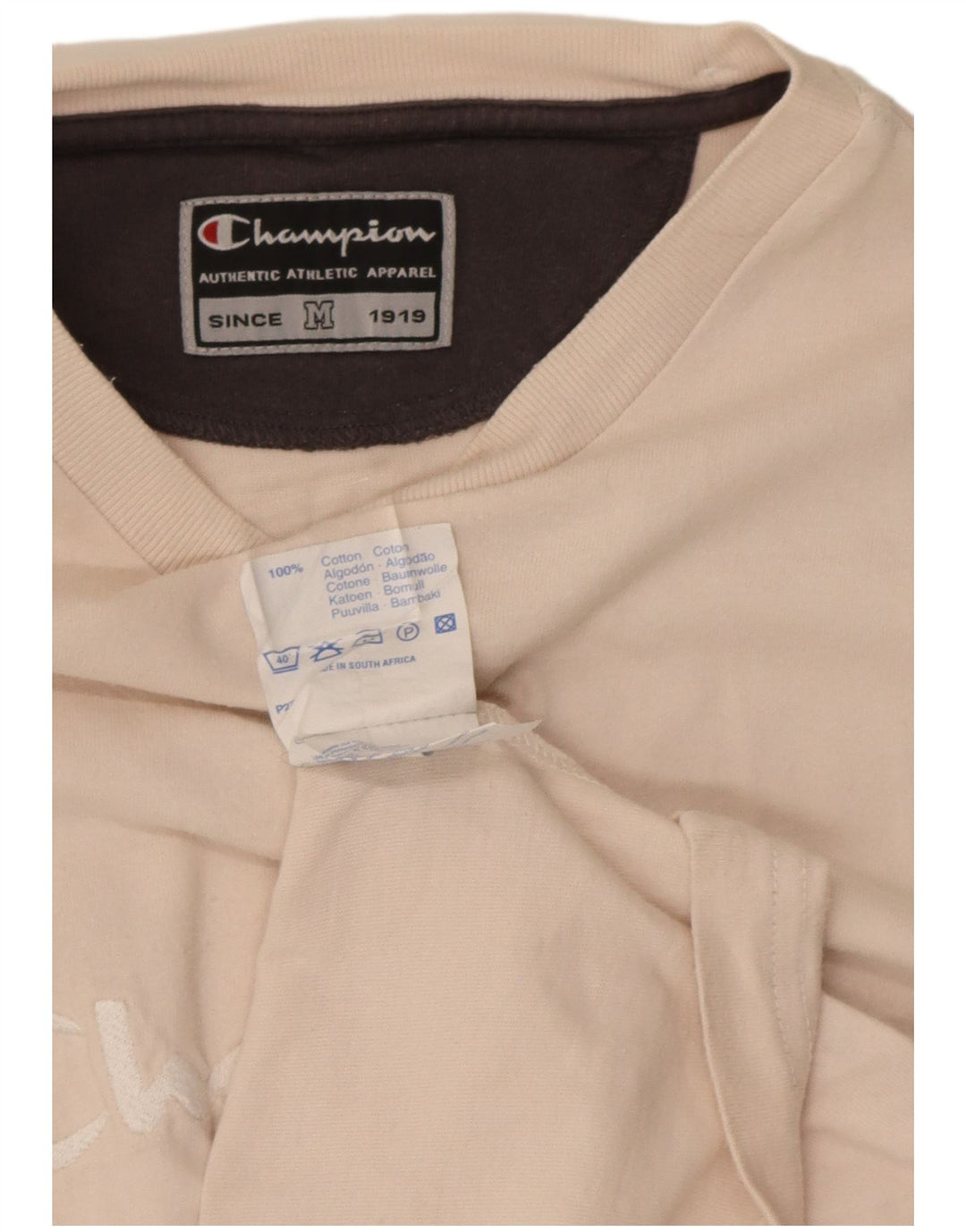 Columbia Mens Short Sleeve Regular Fit Graphic T-Shirt Top Medium Off White