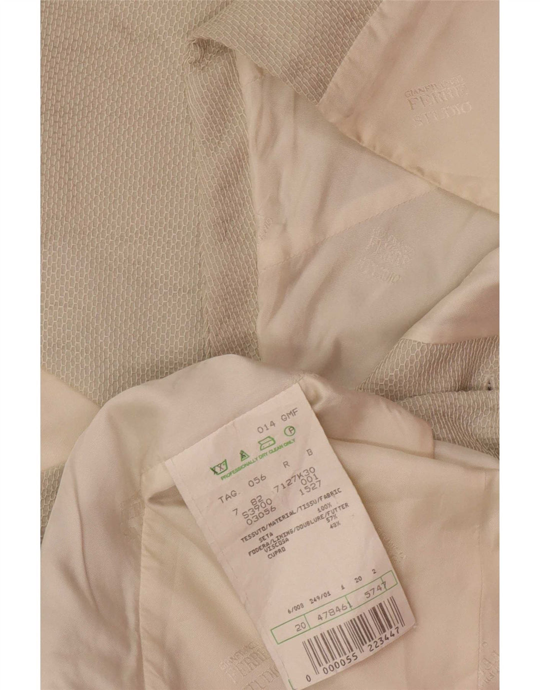gilet homme vintage IT 56 2XL Soie Grise