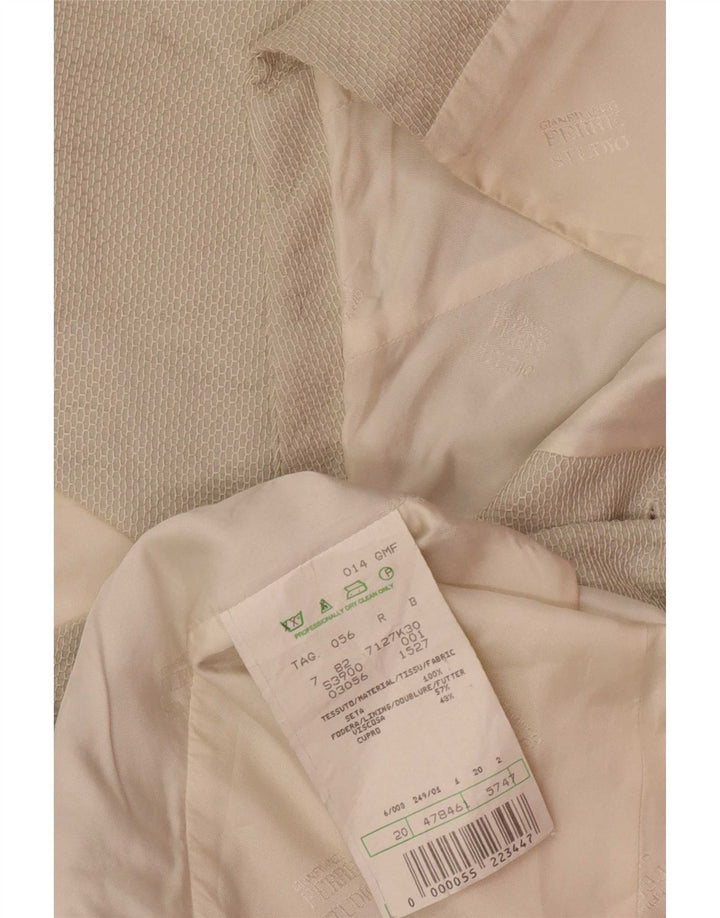 gilet homme vintage IT 56 2XL Soie Grise