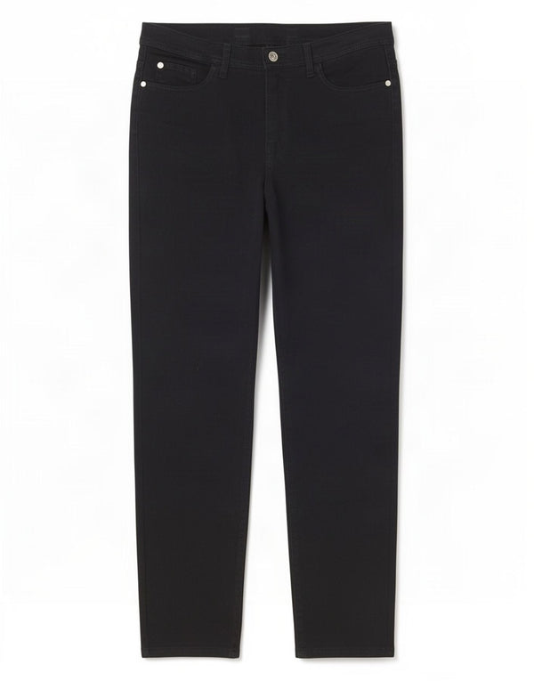 Trussardi Damen-Freizeithose, schmal, W32, L27, marineblau, Baumwolle