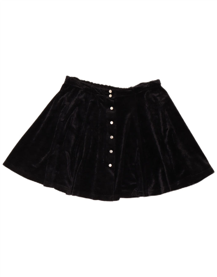 Onyx Womens Velour Mini Skirt W28 Medium Black Acetate