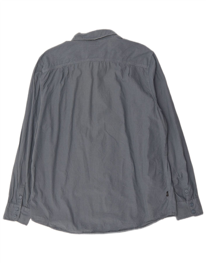 Levi's Herrenhemd XL grau gestreift aus Baumwolle