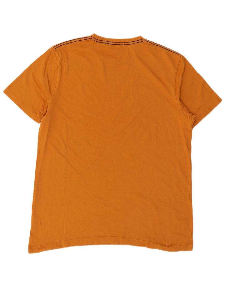 Mountain Warehouse Mens Graphic T-Shirt Top Large Orange Cotton