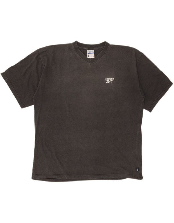 Reebok Mens T-Shirt Large Grey Cotton