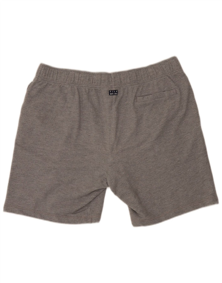 Fila Short de Sport XL Homme Gris Moucheté