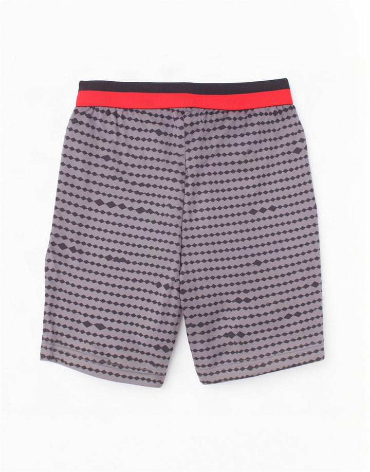 Adidas Boys Sport σορτς 13-14 ετών Γκρι γεωμετρικός πολυεστέρας