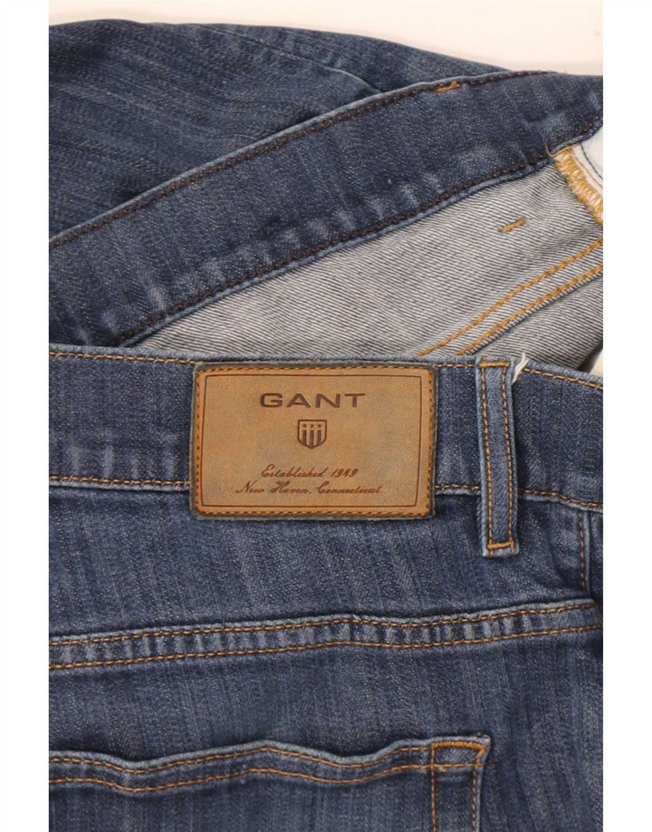 Gant Herre Regular Fit Straight Jeans W34 L30 Blå Bomuld