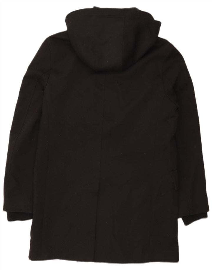 Zara Ανδρικό μπουφάν Parka με κουκούλα UK 38 Medium Black Polyester