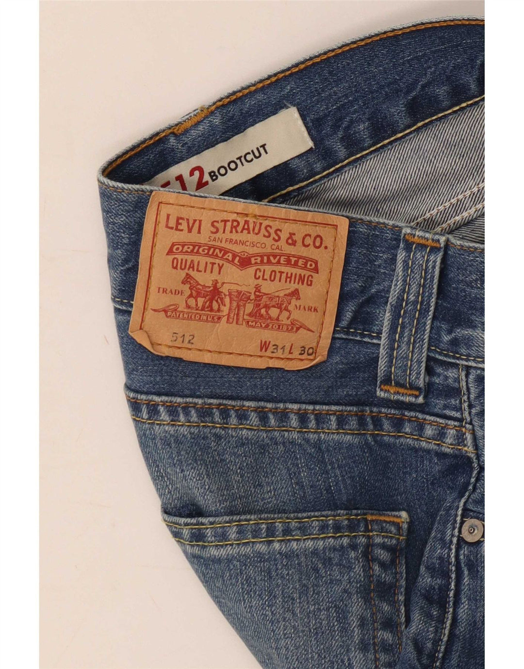 Levi's Herren 512 Denim Shorts W31 Mittelblau