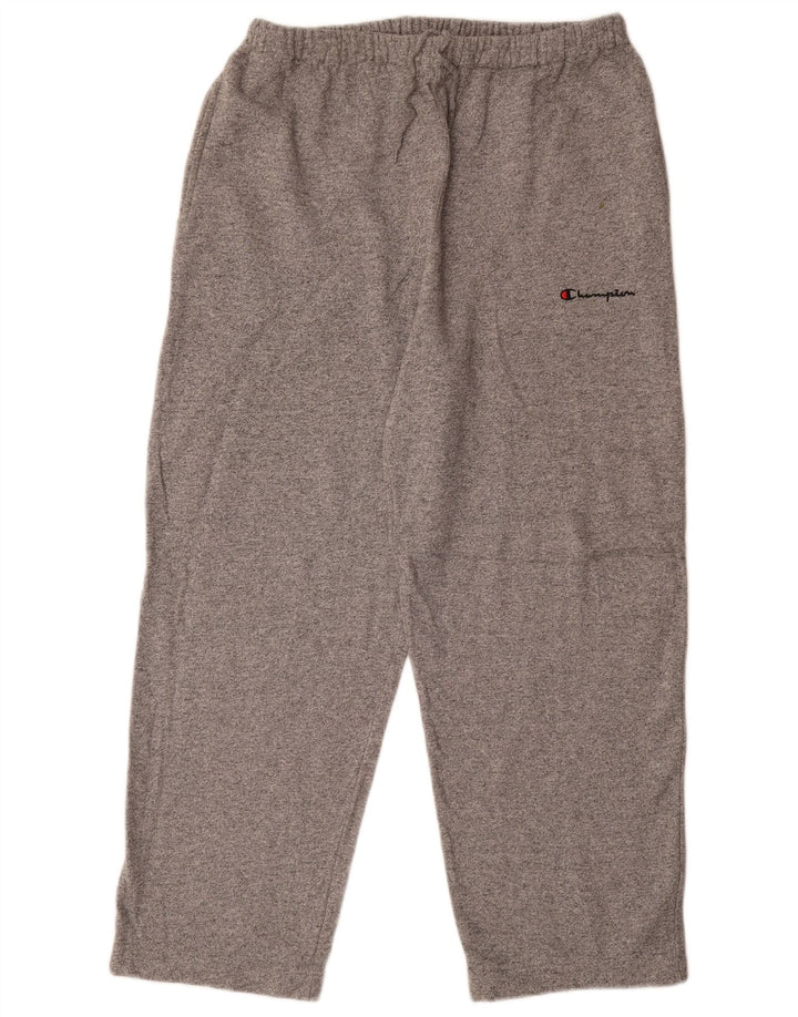 Champion Mens Tracksuit Trousers Large Grey Flecked Cotton