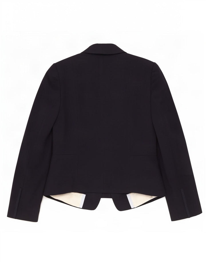 Jaqueta blazer feminina Marks & Spencer com 1 botão Reino Unido 12 médio azul marinho
