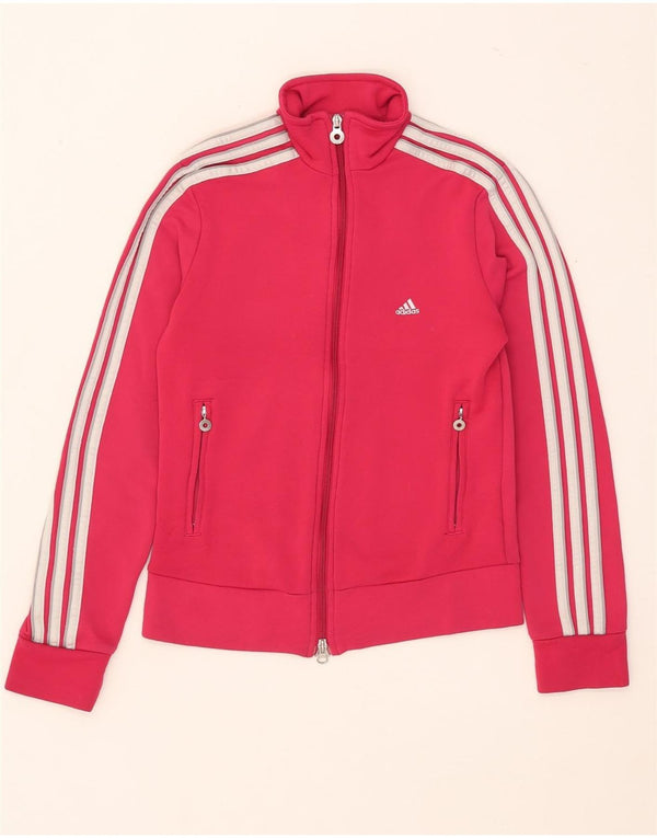 Jachetă de trening pentru femei Adidas UK 12 Poliester roz mediu