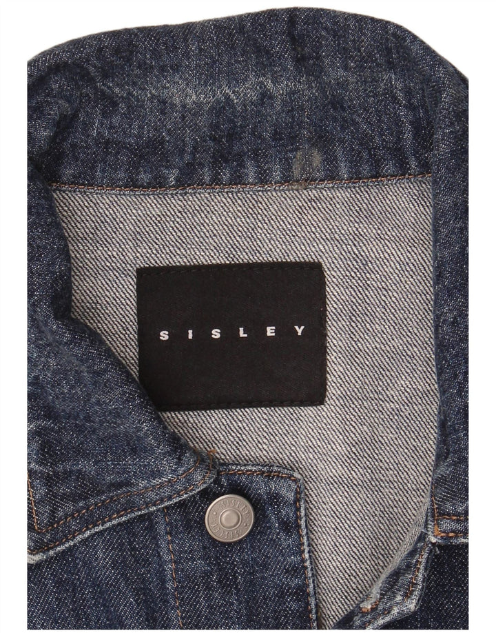 Giacca di jeans da uomo Sisley UK 36 Small Blu Navy
