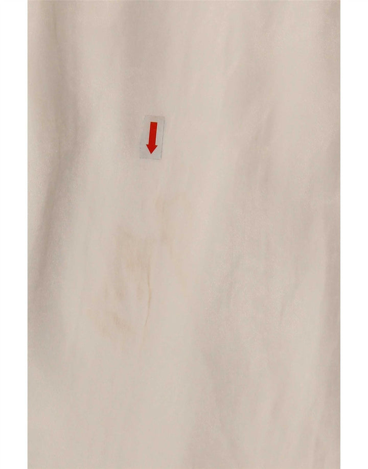 Zara langærmet slå-om-kjole til kvinder UK 12 Medium White Viscose