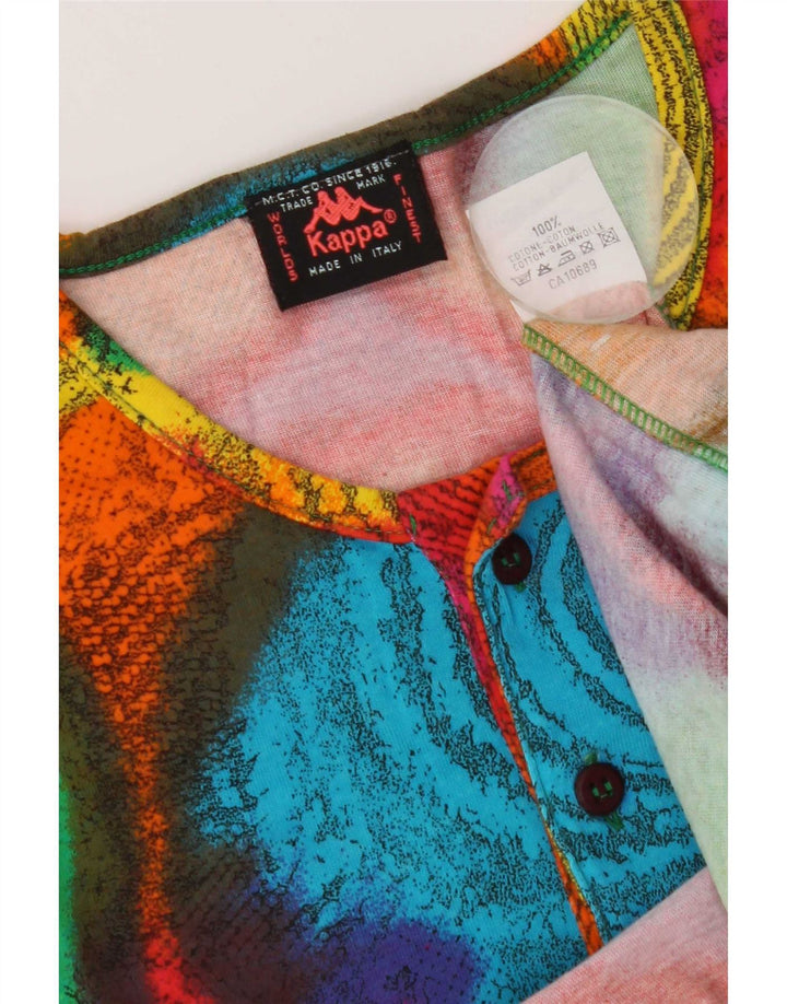 Kappa Mens Graphic T-Shirt Top Large Multicoloured Tie Dye Cotton