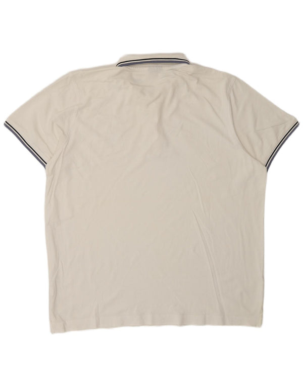 Camisa polo masculina LOTTO 3XL algodão branco