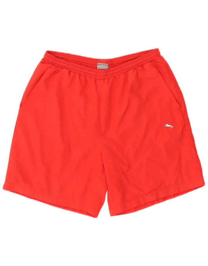 Puma Mens Graphic Sport Shorts Large Red Polyester