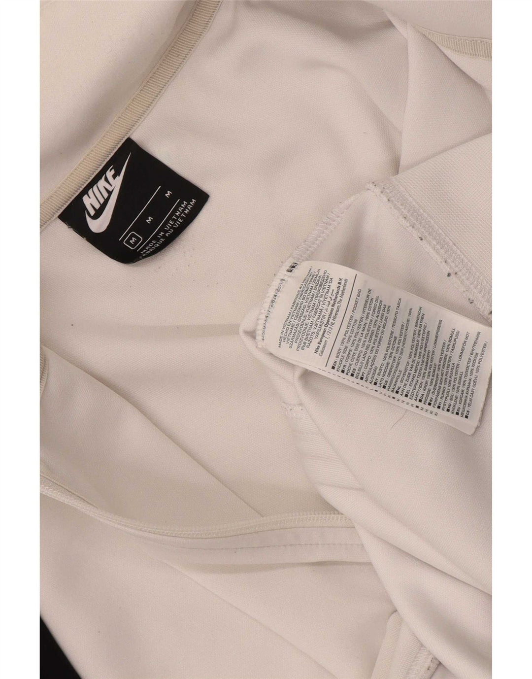 Nike Mens Graphic Tracksuit Top Jacket Medium White Colourblock Polyester