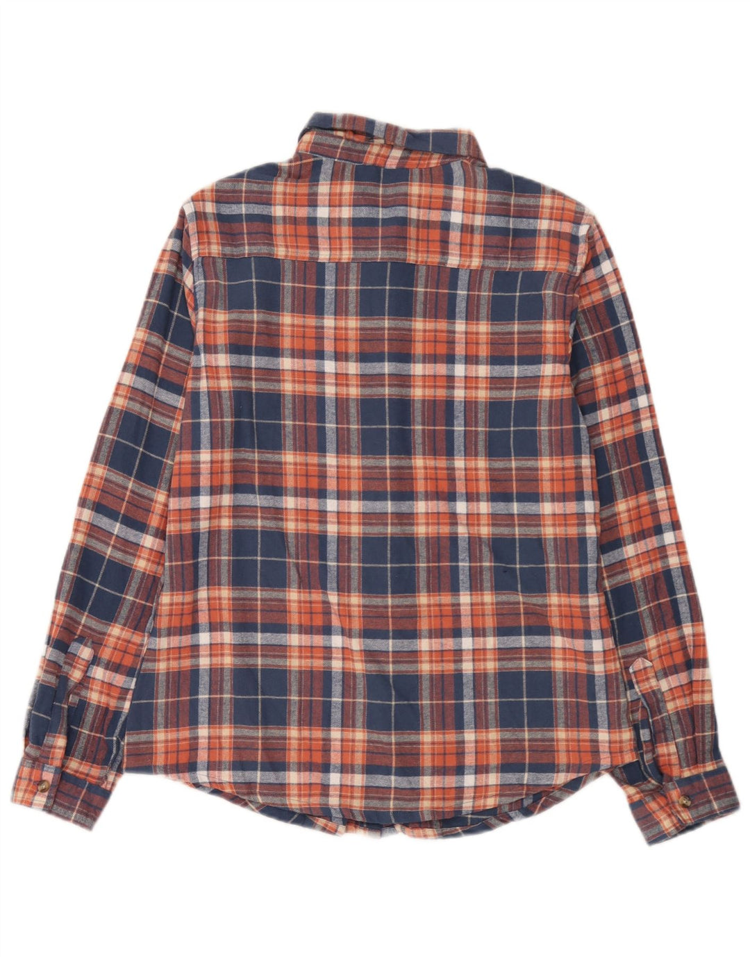Mountain Warehouse Womens Flannel Shirt UK 12 Medium Navy Blue Check Cotton