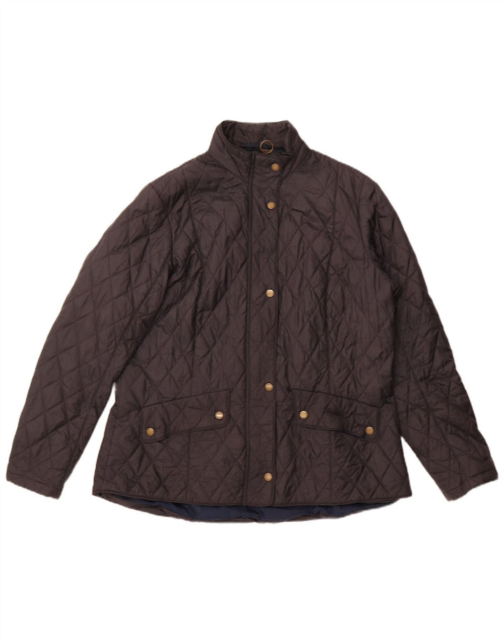 Barbour Womens Quilted Jacket UK 20 2XL Black Polyamide