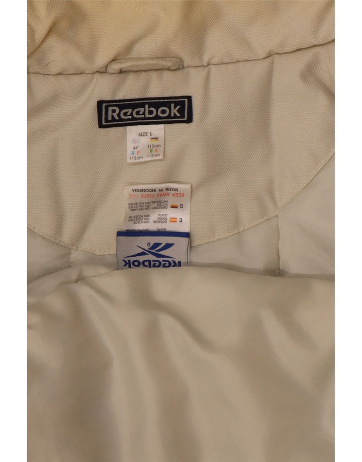 Reebok Mens Padded Jacket UK 40 Large Navy Blue Nylon