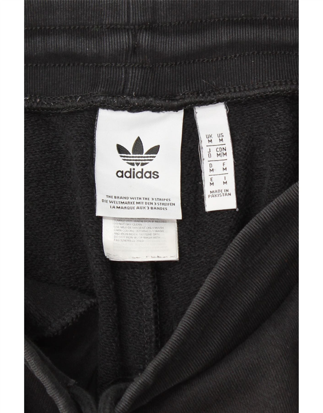 ADIDAS Mens Tracksuit Trousers Joggers Medium  Black Cotton Vintage Adidas and Second-Hand Adidas from Messina Hembry 