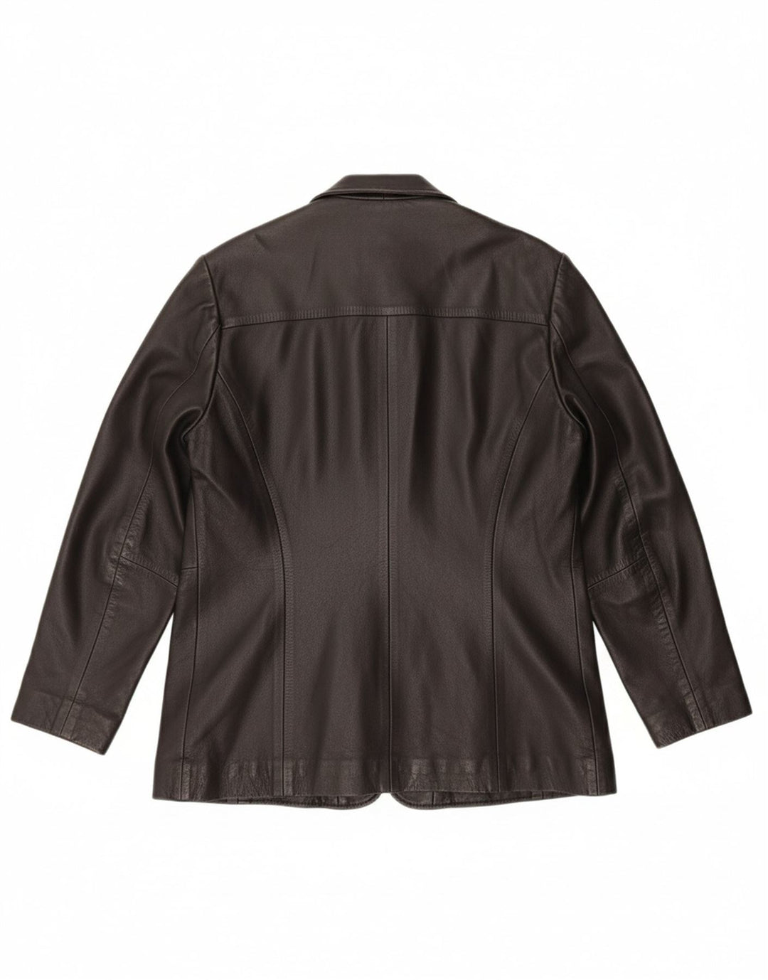 PARAGON Womens Leather Jacket UK 14 Medium Black Leather