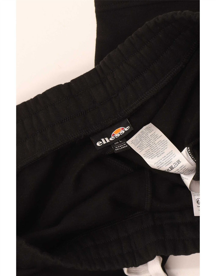 Pantaloncini sportivi da uomo Ellesse grandi in cotone nero