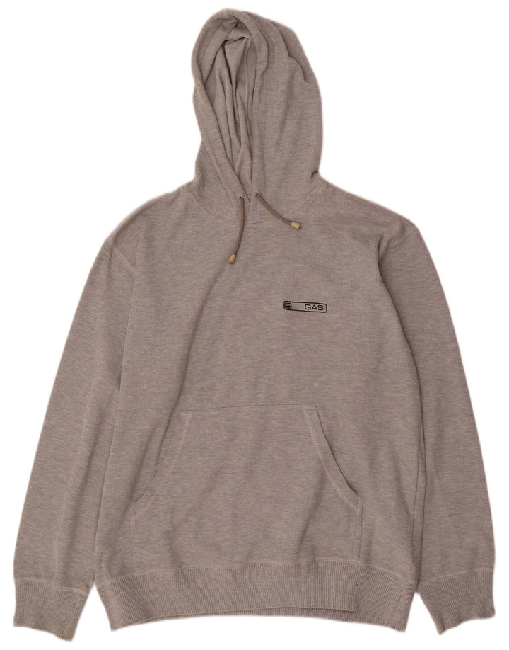 Gas Mens Hoodie Jumper XL Grey