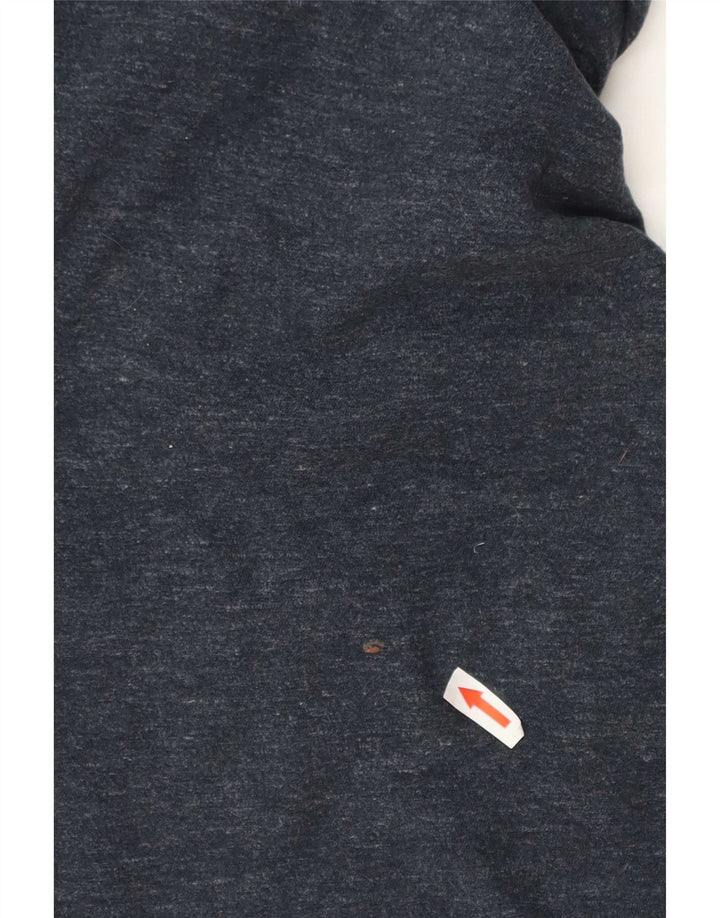 Fat Face Top da uomo a maniche lunghe in cotone color block blu navy grande