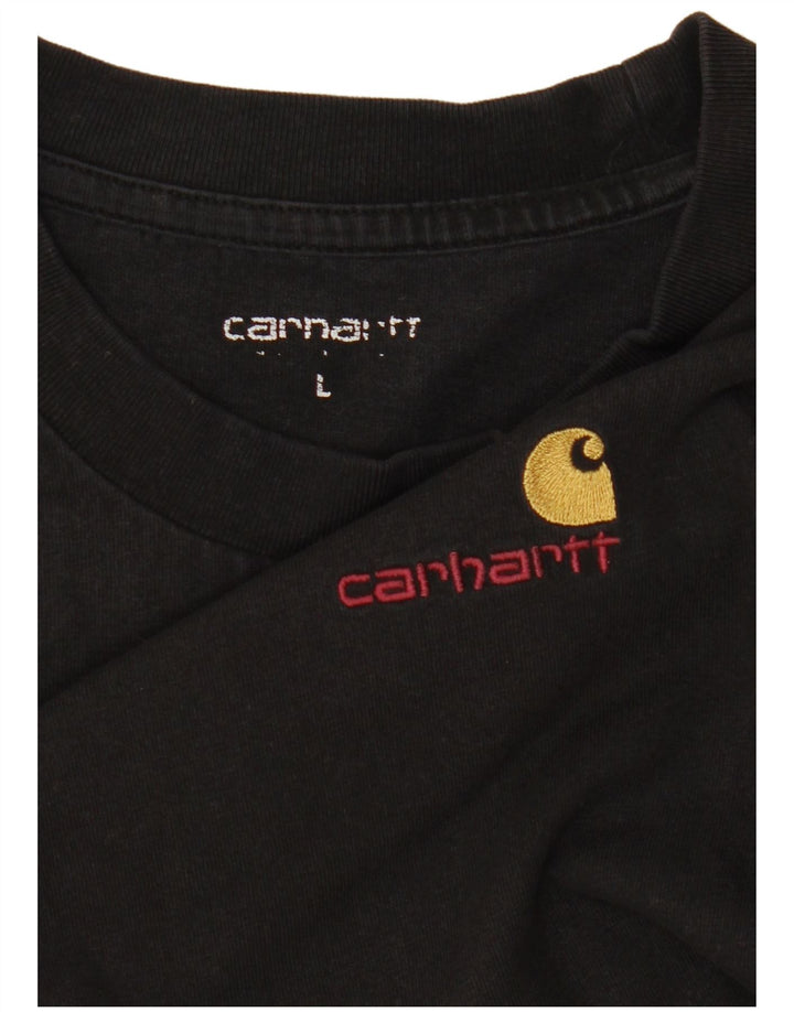 Carhartt Mens T-Shirt Top Large Black