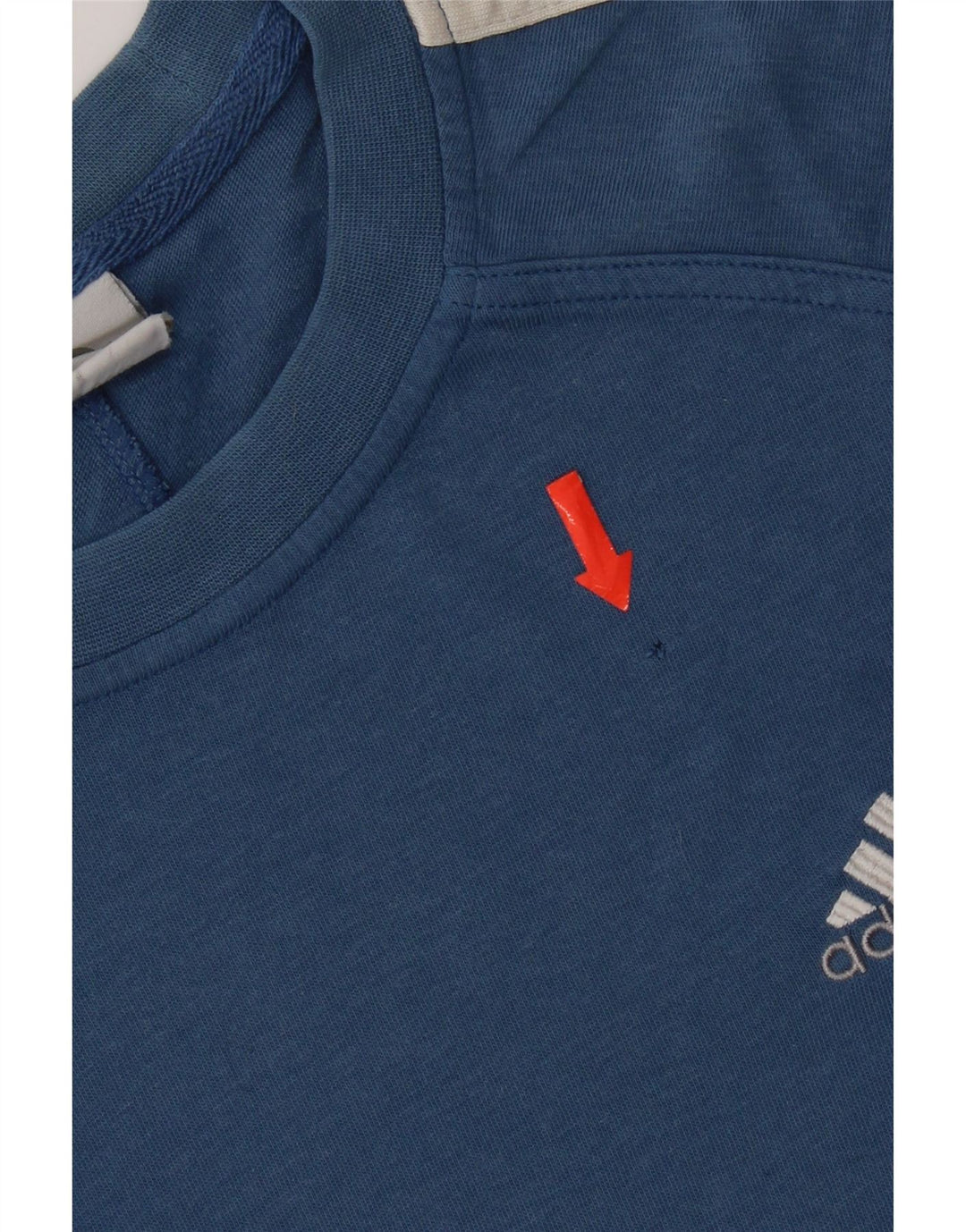 T-shirt Adidas da uomo Top Small in cotone blu